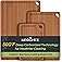 Keechee Bamboo Cutting Board, Durable Wood Cutting Boards for Kitchen with Deep Juice Grooves & Built-in Handles, Ideal Charc