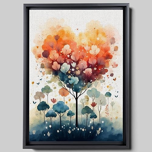 Boho Nursery Wall, Rainbow Wall Decor Prints Art, Heart Art prints, Toddler Bedroom Bathroom Room Playroom Classroom Cute Modern Boho Print