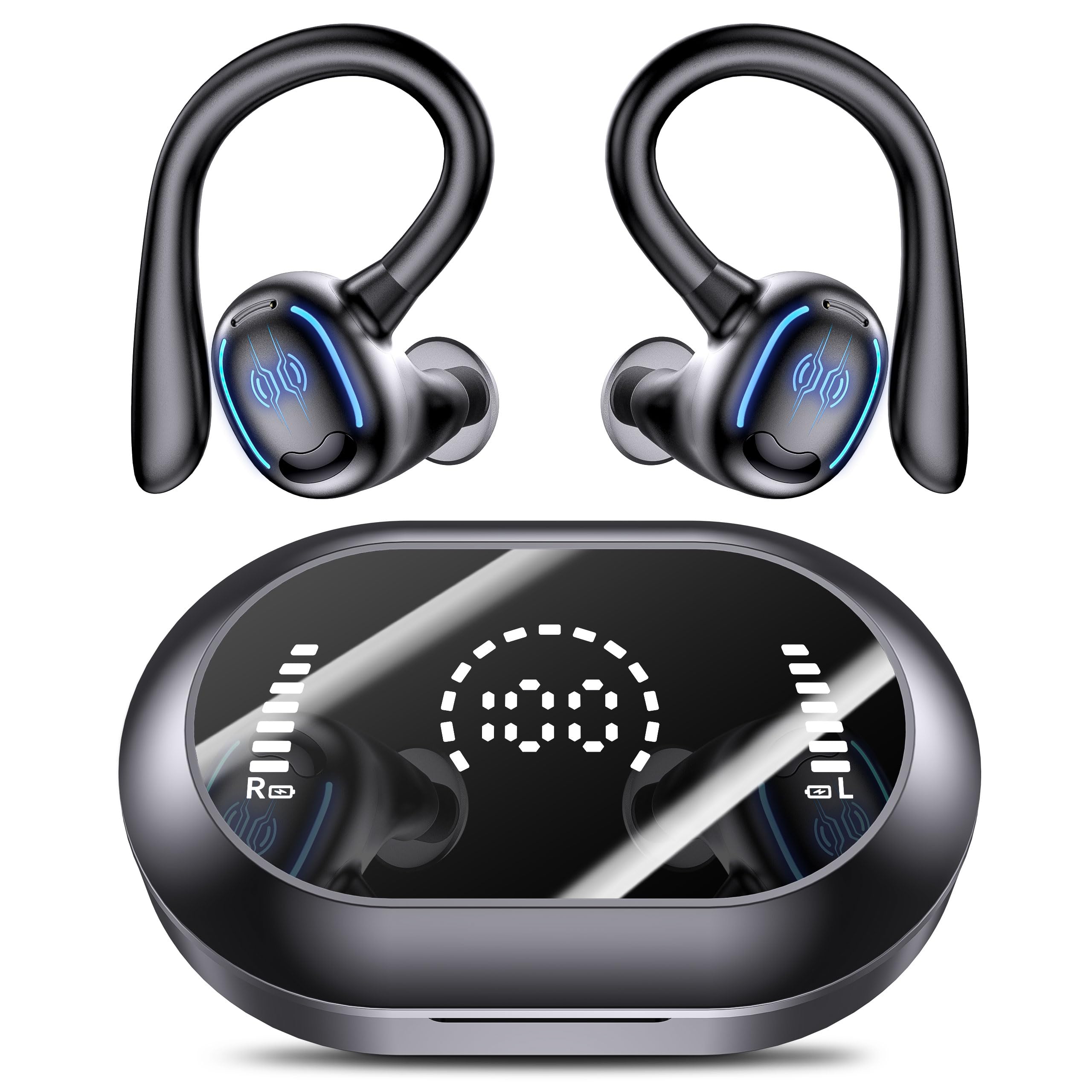 EUQQ Cuffie Bluetooth Sport Running - Auricolari Bluetooth Stereo di Alta Qualità