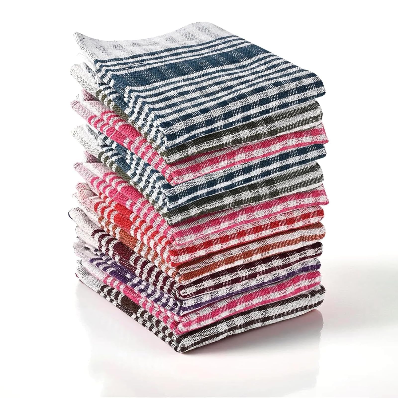 Solitude 12 Pcs Cotton Kitchen Cloth/Napkin | 55 x 40 cm | Bulk Cotton Kitchen Cleaning Dish Cloths | Scrubbing Wash Cloth Sets | Multipurpose Napkins-image-15