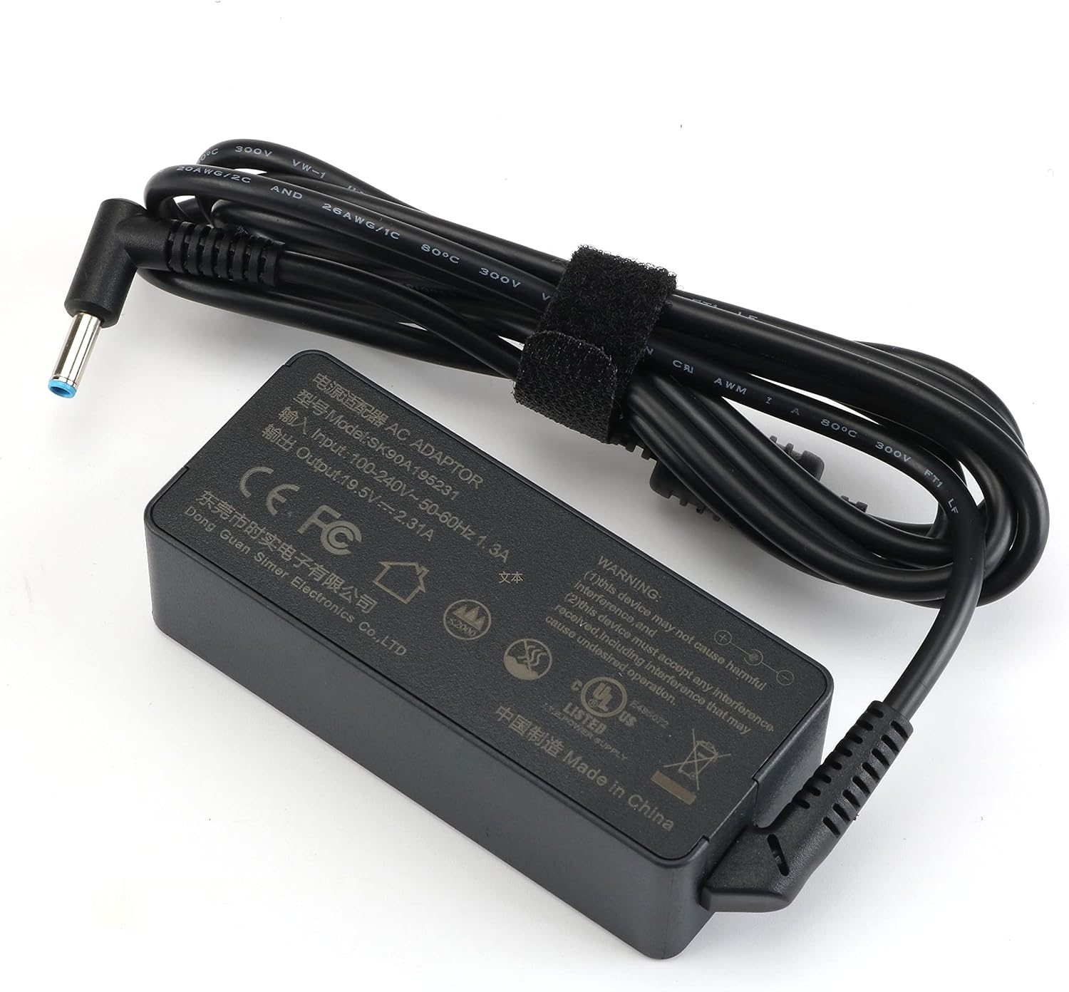 45W 19.5V 2.31A Ac Adapter Charger for HP Pavilion X360 11 13 15 Notebook Charger 15-f009wm 15-f039wm 15-f233wm 15-f272wm 15-f387wm 15-af131dx 15-au030wm15-au062nr HP Computer Charger PC Power Cord