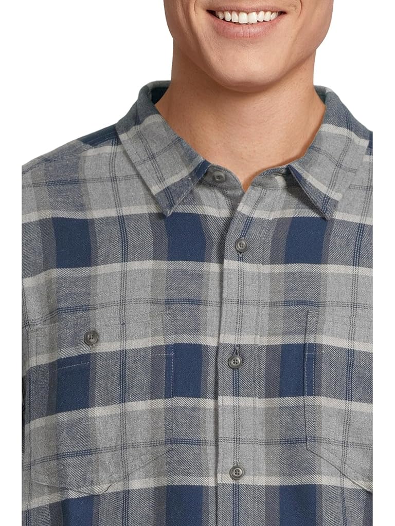 Navy Prana Dolberg Flannel Shirt