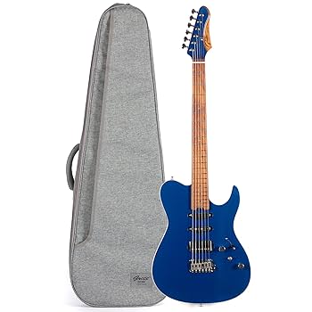 高品質アルダー材とローステッドメイプルネックを採用した、プロ仕様のスマートギター Sfida SST-450 Gray Vision エレキギター ローステッドメイプル