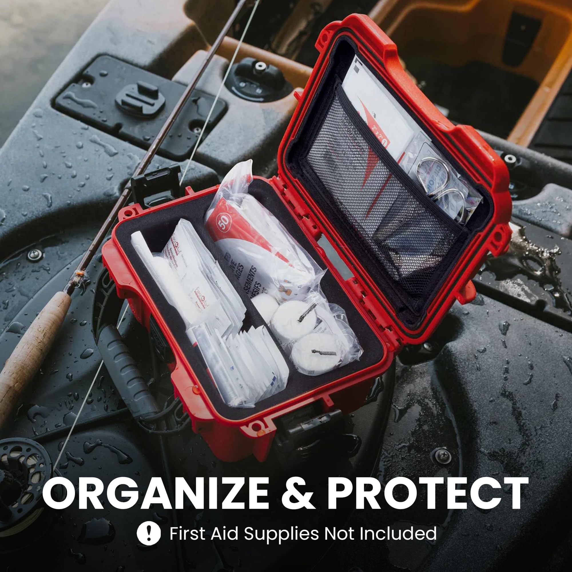 903 - Kit de primeros auxilios Nanuk (vacío) con divisor y organizador de tapa