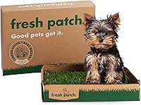 Vista 1 de Fresh Patch Mini parche de césped real para perros, gatos y mascotas pequeñas de menos de 8 libras, almohadillas desechables para orinar