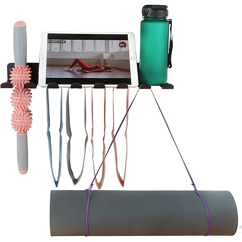 Multi-Purpose Storage Rack Resistance Bands Rack Gym Storage Rack Fitness Bands Rack Heavy Duty Rack for Resistance Bands, Straps, Jump Ropes, Foam Rollers, Chains, Weight Belts, Tools