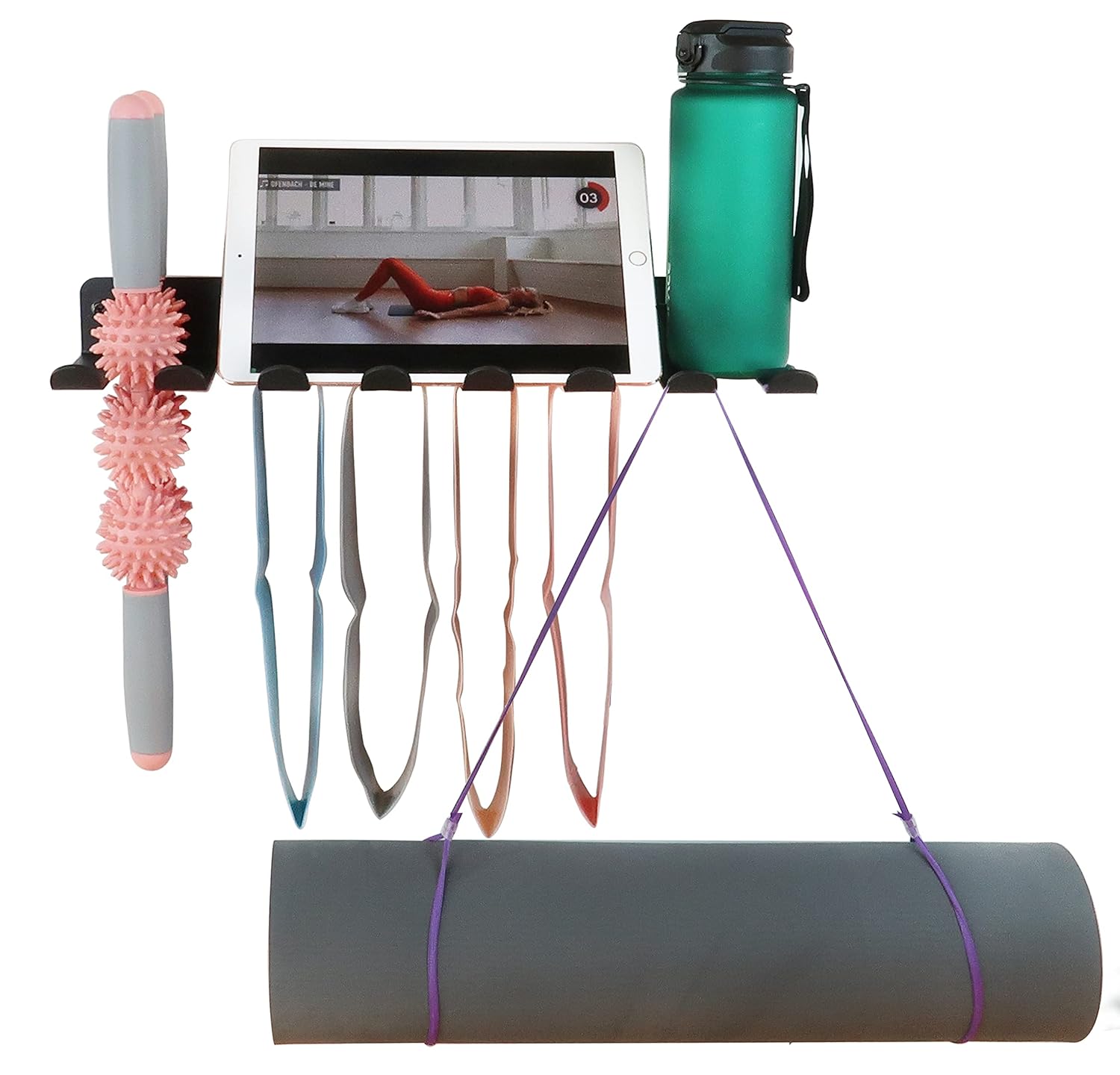 MultiPurpose Storage Rack Resistance Bands Rack Gym Storage Rack