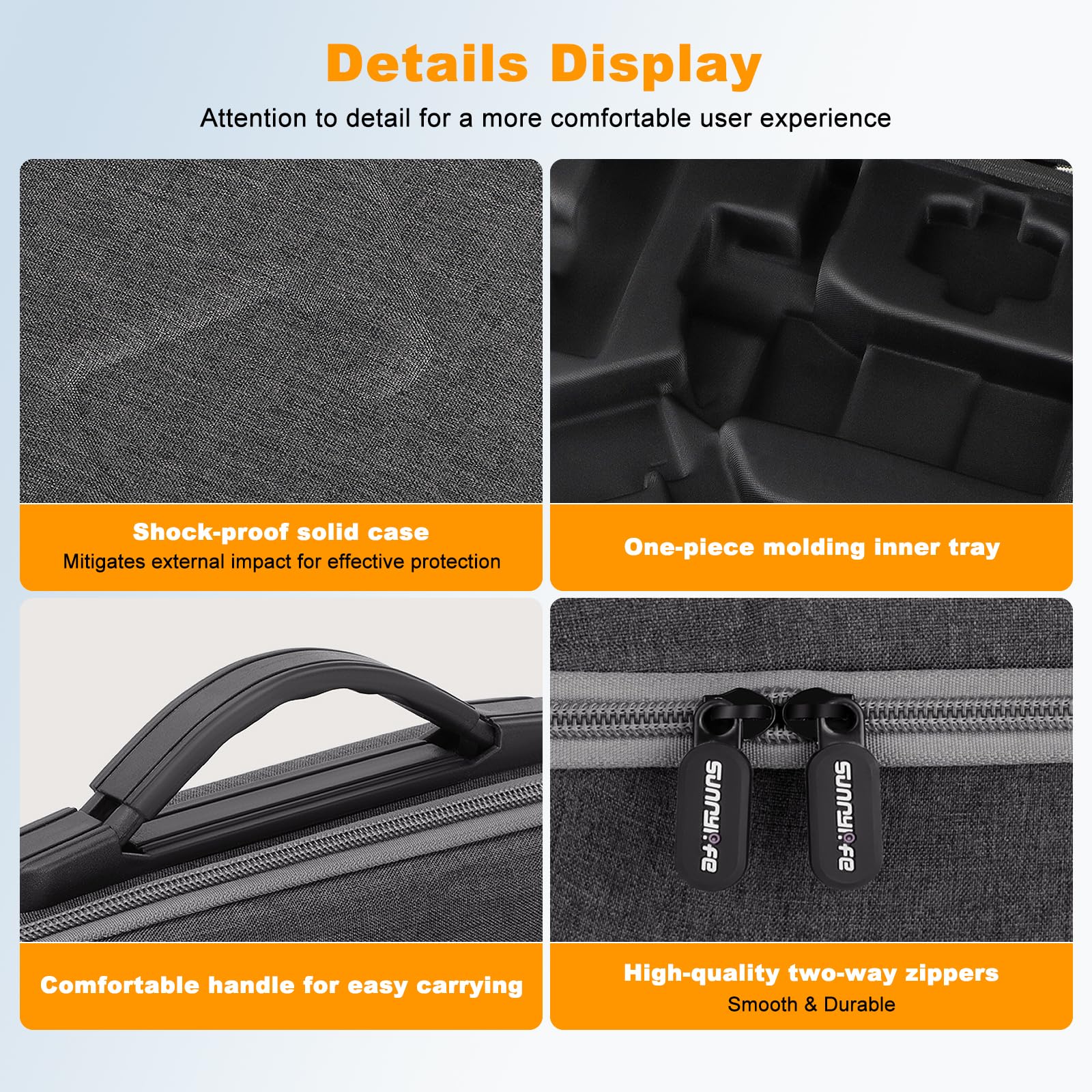 SYACHI RS 4 Mini Tasche, Tragbare Tragetasche für DJI RS 4Mini Handheld 3-Achsen Gimbal-Stabilisator, Tragbare wasserdichte Case für DJI RS 4 Mini Creator Combo mit Schultergurt