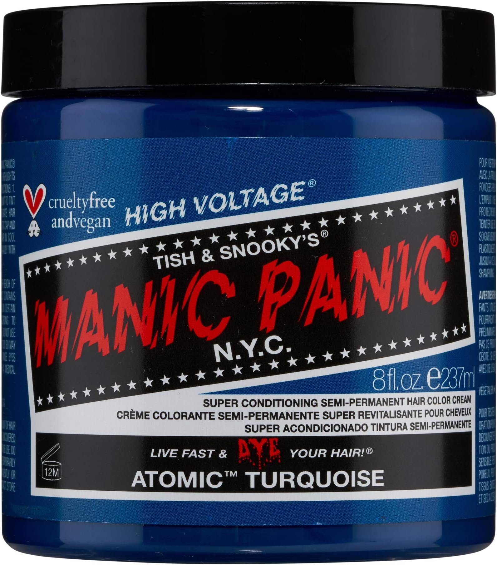 Manic Panic Atomic Turquoise Hair Dye Classic 8Oz