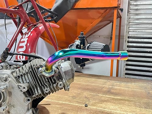 Miniatura 10 de Miaowa - Tubo de escape para bicicleta Coleman CT200U BT200X Mini Bike,para GX160 GX200 Go Cart, para Predator 212cc Go Kart y Mini Bike