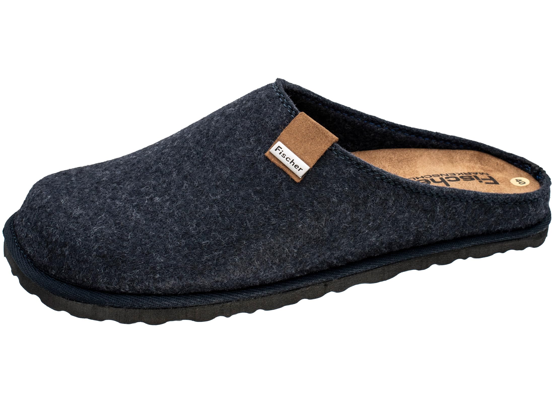 Fischer Markenschuh Men's, Men's, Slippers, Mules, jeans colour, 9.5 UK
