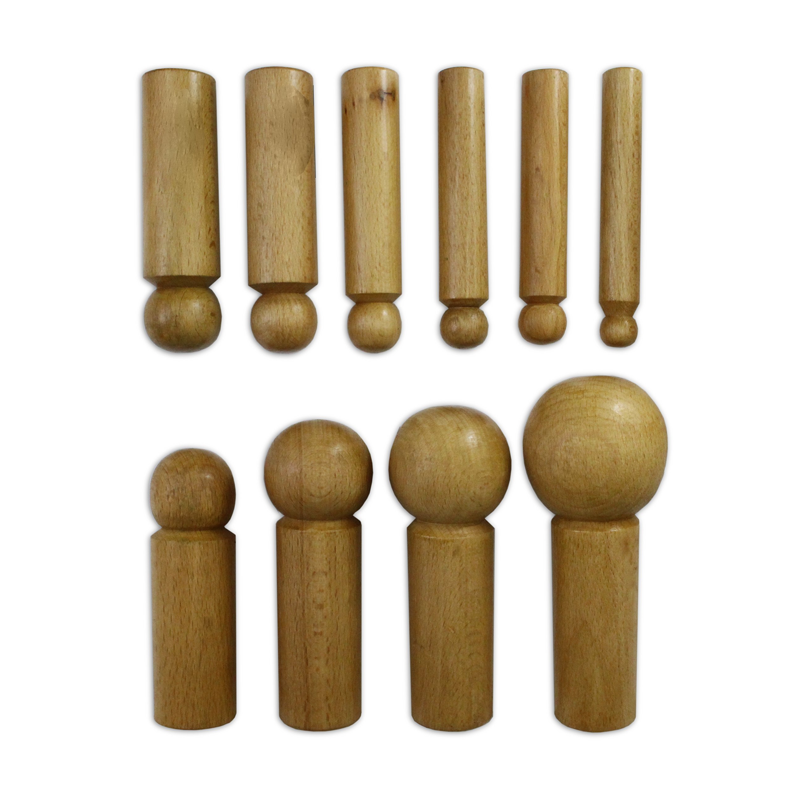Jewellers Tools Juego DE 11 Piezas de Bloque de Camping y punzón de Madera Dura DE 17 a 61 mm