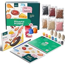 Baketivity Powerful Proteins Kids Nutrition Kit STEM Birthday Gift for Kids