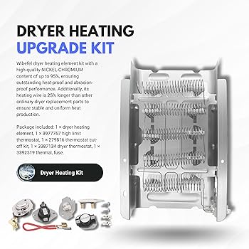 Wibefel Dryer Heating Element Replacement for Amana