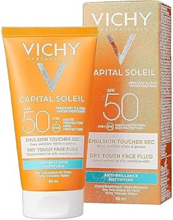 Vichy Capital Soleil Mattifying Face Dry Touch Sun Cream SPF 50, 50 ml