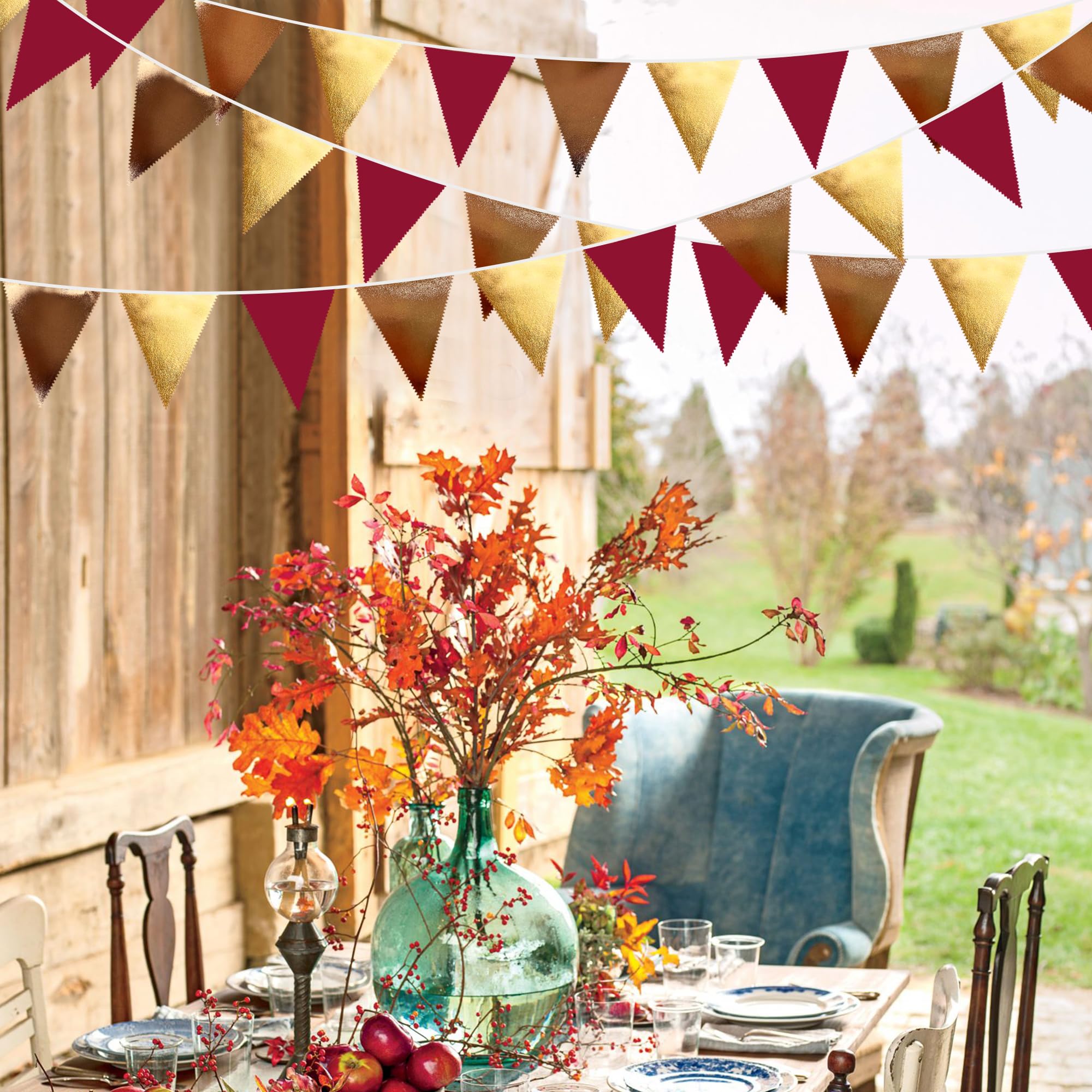 Wimpelkette 10 M – 40 Dreieckige Flaggen, Partydekoration Für Hochzeit, Geburtstag, Halloween, Mottoparty, 4 Stränge Je 90 Cm, Schwarz-weiß