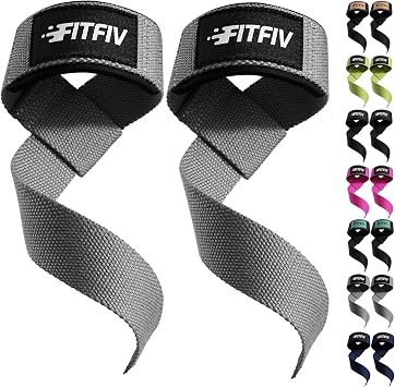Lifting Straps for Weightlifting, Lifting Wrist Straps for Gym Strength Training, Neoprene-padded Wrist Cushion - Men & Women