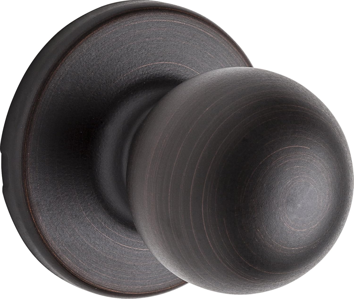 Kwikset Polo Entry Door Knob with Lock and Key, Secure Keyed Handle Exterior Doorknob, Front Entrance and Bedroom, Venetian Bronze, Pick Resistant SmartKey Rekey Security