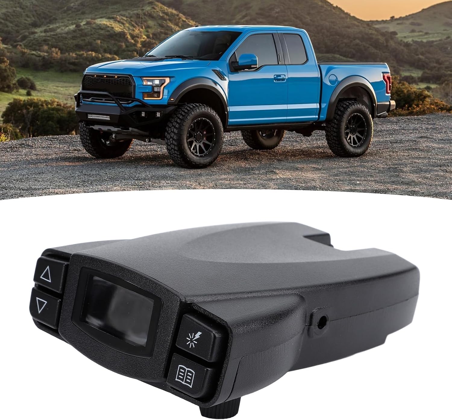 Trailer Brake Controller, Electric Brake Module 90195 Compatible with Tundra Tacoma, P3 LCD Display 1 to 4 Axle Trailer Brake Control