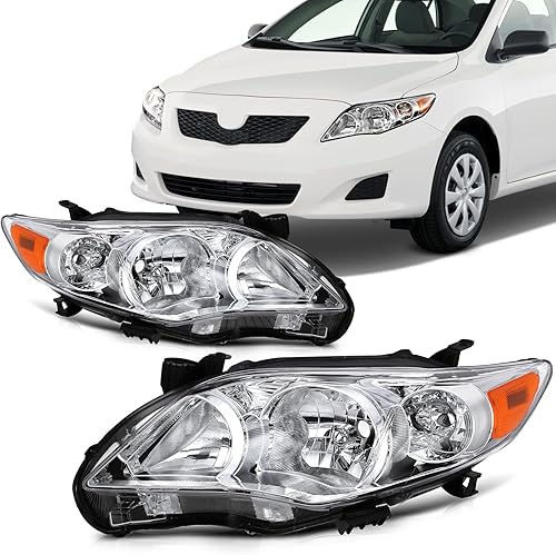 Miniatura 21 de SCITOO Faros delanteros para Jeep Grand Cherokee 1999-2004, carcasa cromada, reflector ámbar, lente transparente, lado del conductor y del pasajero