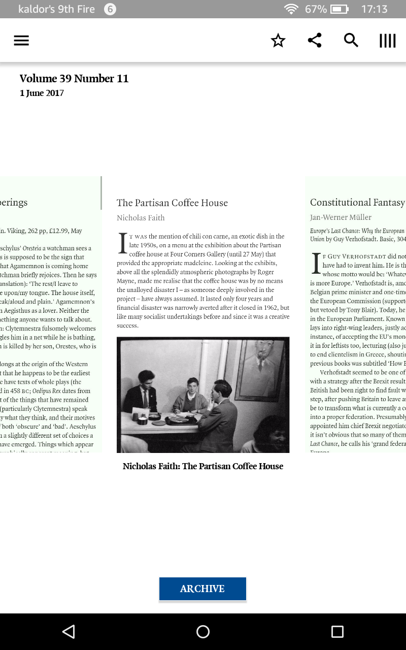 London Review of Books App on Amazon Appstore