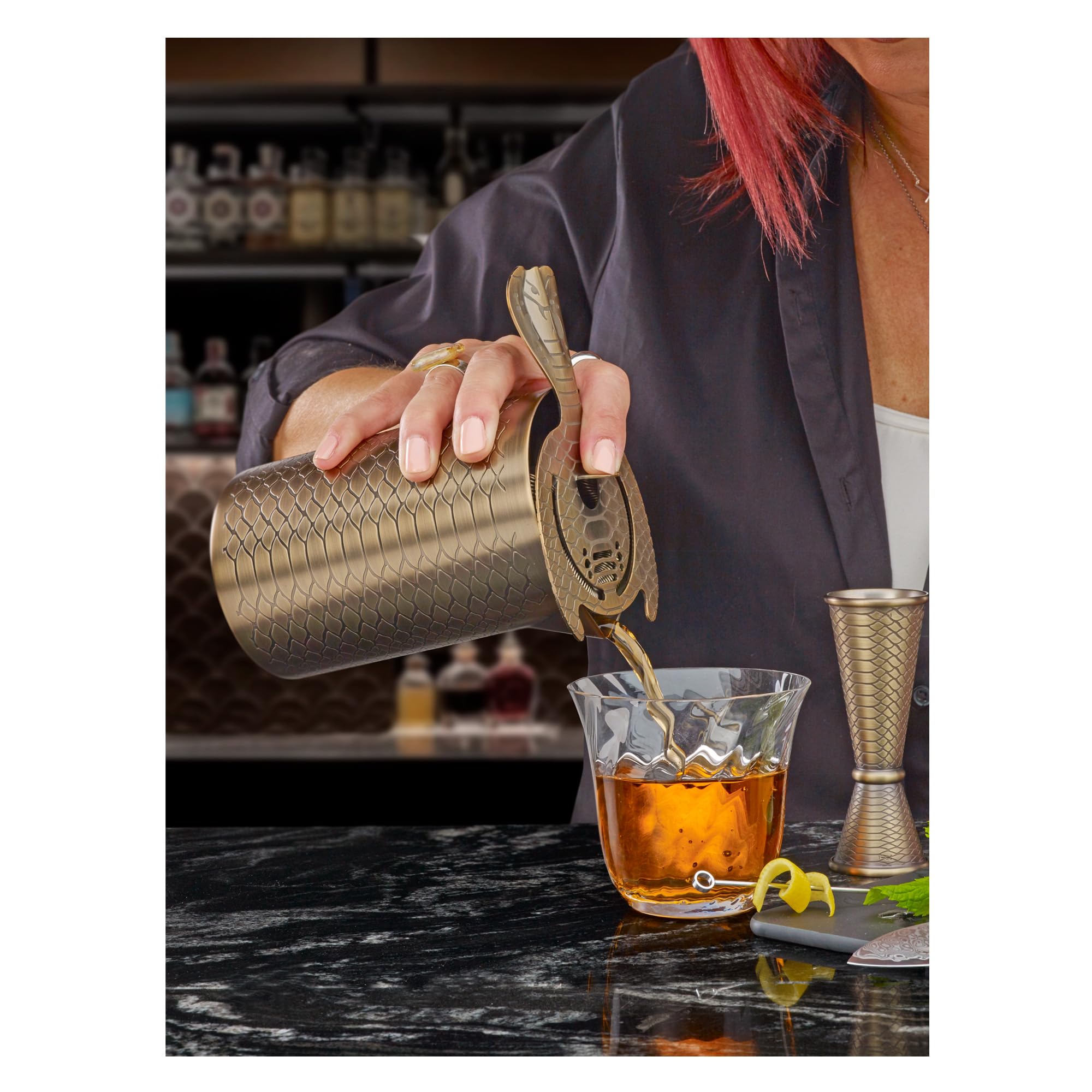Venym by Barfly Boîte à mélanger double paroi Laiton antique