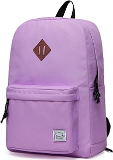 Zaino Donna, Zaino Uomo Casual Zaino Scuola Vintage Zaino Università Zaino porta PC 15.6 Pollici Zaino Classico Impermeabile Zaino Viaggio Viaggio Viola Chiaro