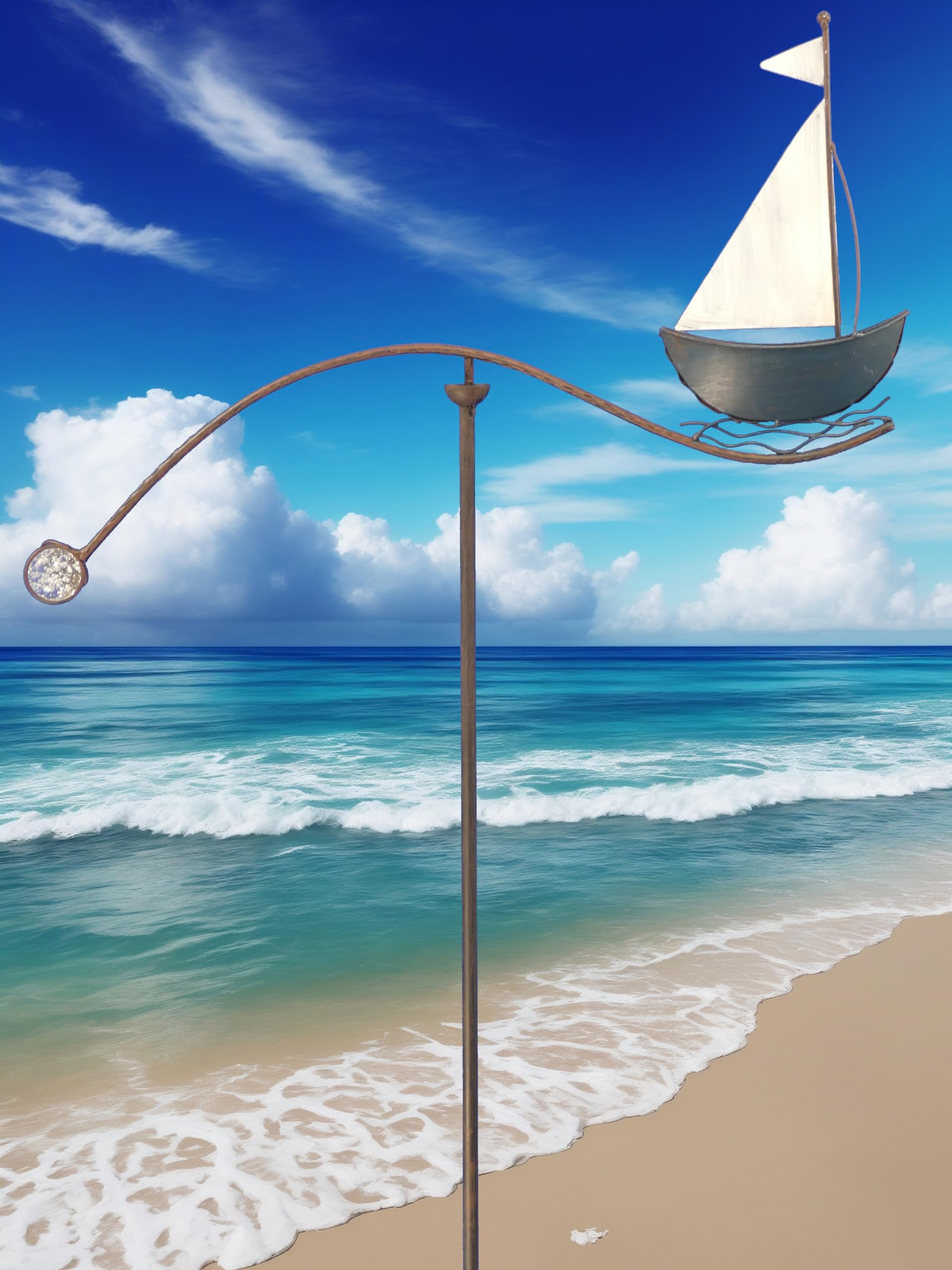 Pommerntraum ®| Windspiel Segelboot Metallwindspiel Maritim Nautik nautisch