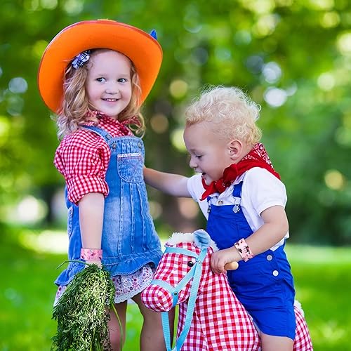 Miniatura 3 de Junkin 48 piezas de recuerdos de fiesta de vaquera occidental, decoraciones de cumpleaños, pulseras de vaquera de discoteca rosa para niños, fiesta