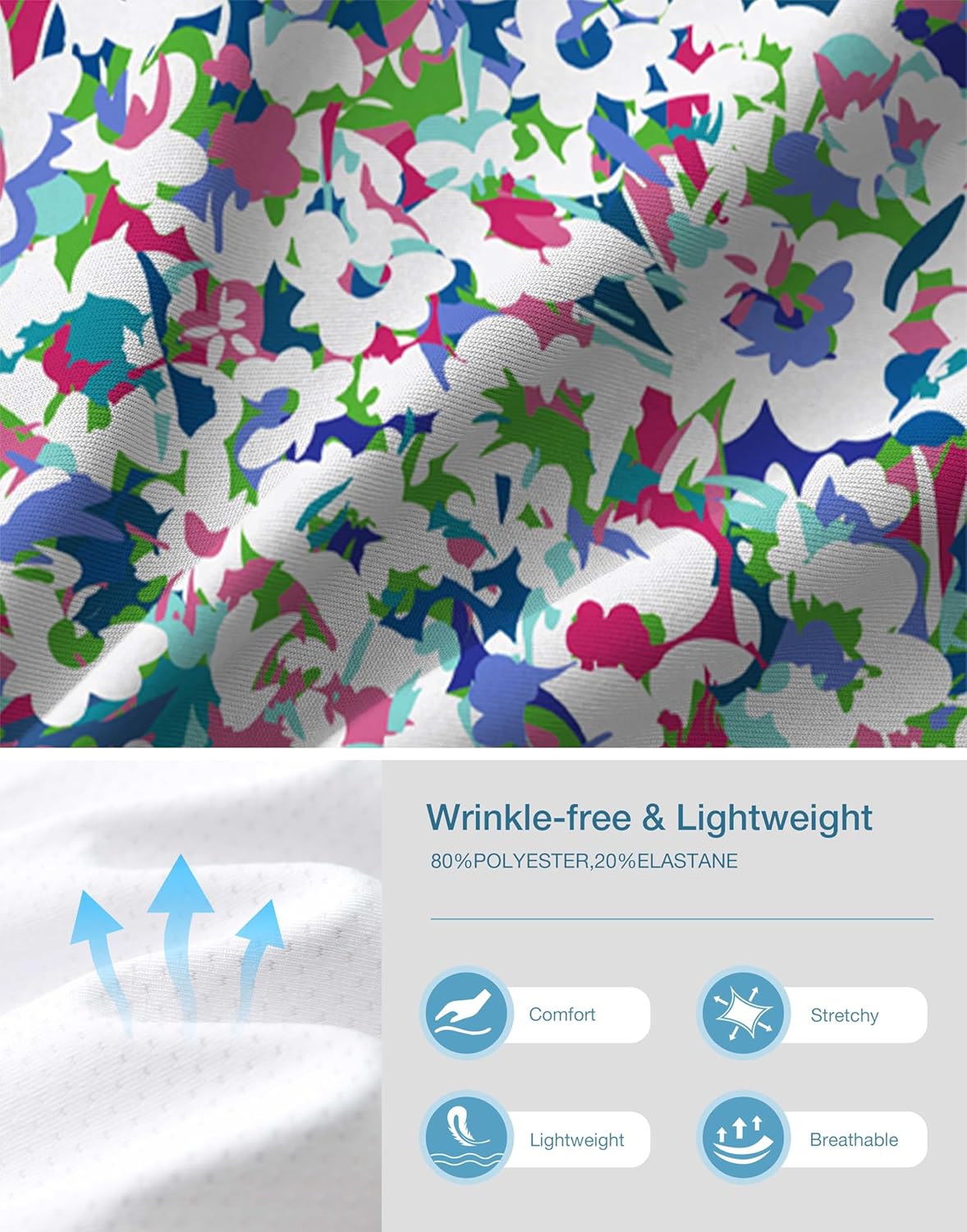 Viodia 25" Knee Length Long Skorts for Women with Pockets Dressy Casual Midi Skort Summer Travel Modest Skirts - Image 6