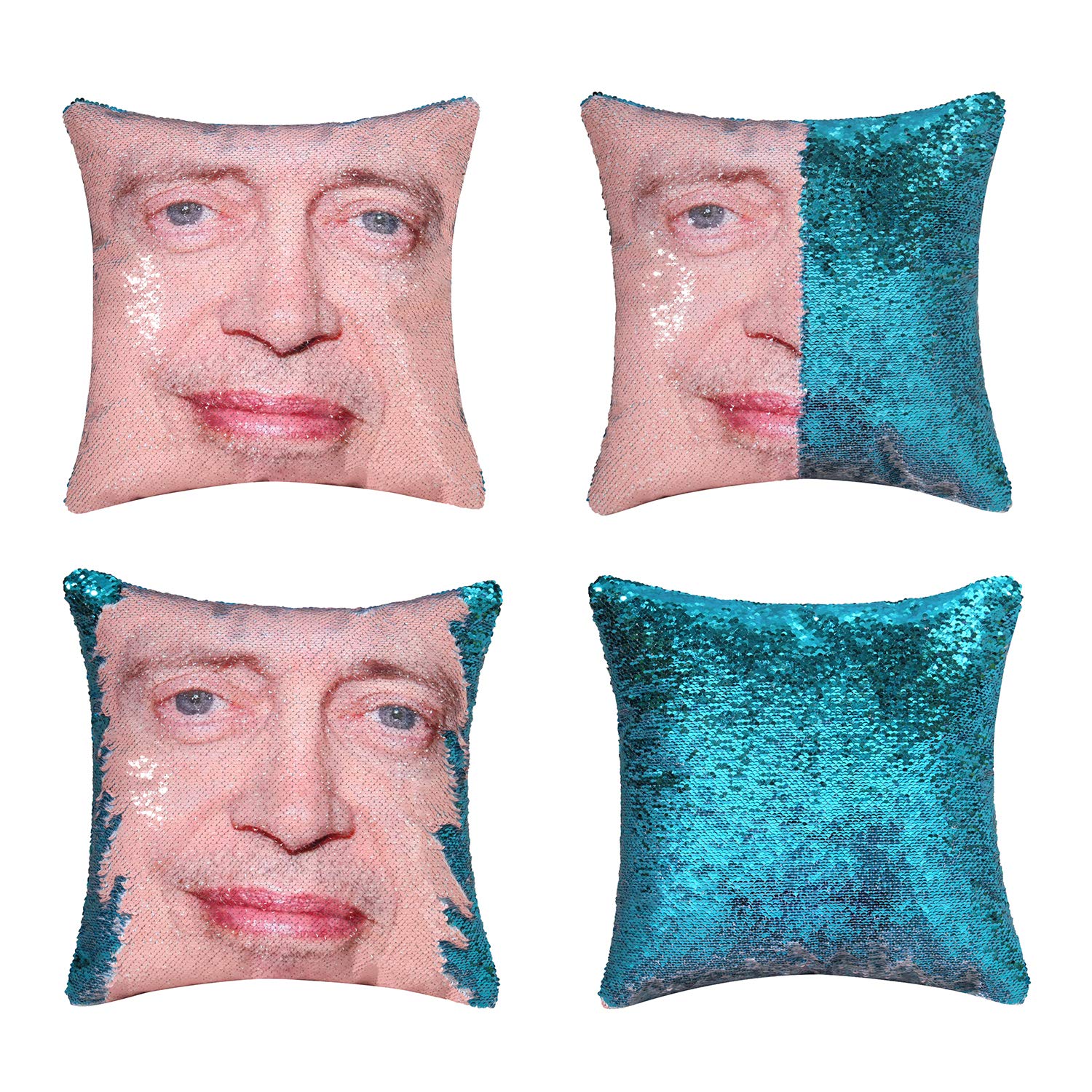 steve buscemi sequin pillow
