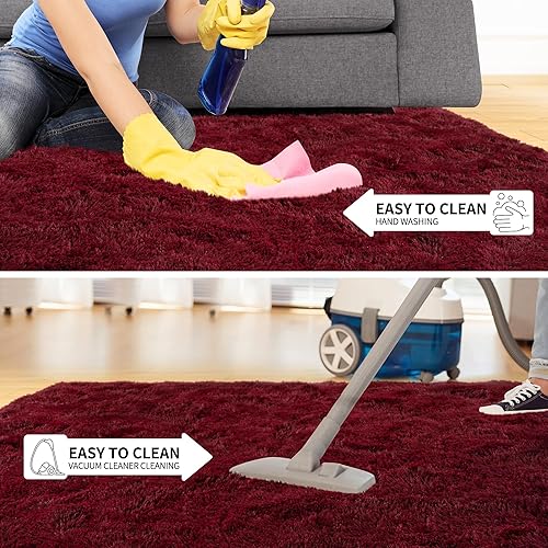 Miniatura 200 de Tepook - Alfombra súper suave y peluda para dormitorio, alfombras modernas peludas para niños para sala de estar, alfombra de felpa