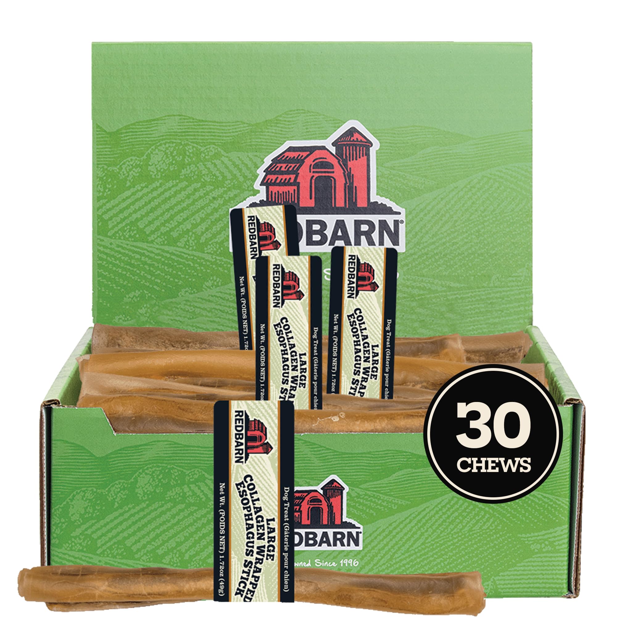 Redbarn Pet Products Large Collagen-Wrapped Esophagus Sticks for Dogs - Premium All-Natural Joint Health Chews, Grain-Fr — beauty deal on Shopping With Noya