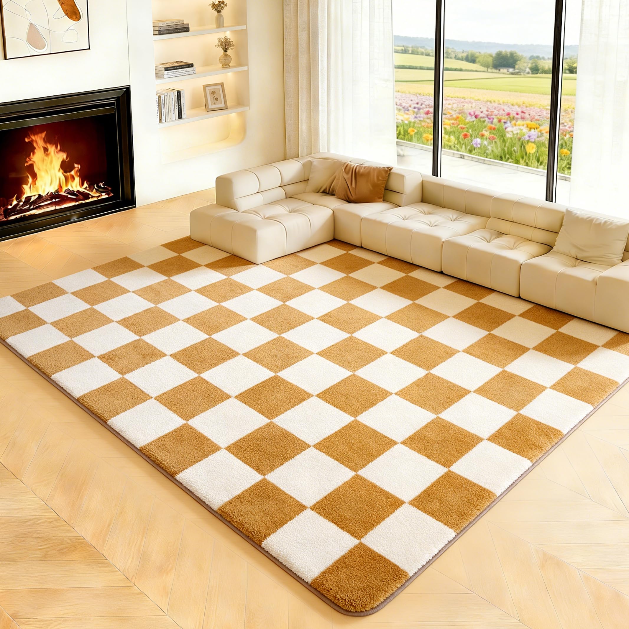 Puremy Teppich Wohnzimmer Kurzflor Anti-Rutsch Rückseite Einfarbiges Design Waschbar, 80x150cm, Dunkelgrau