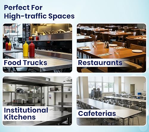 Miniatura 2 de Toallitas de limpieza de mesa de grado institucional y restaurante - Multiusos (50 unidades x 24 paquetes  1200 toallitas)