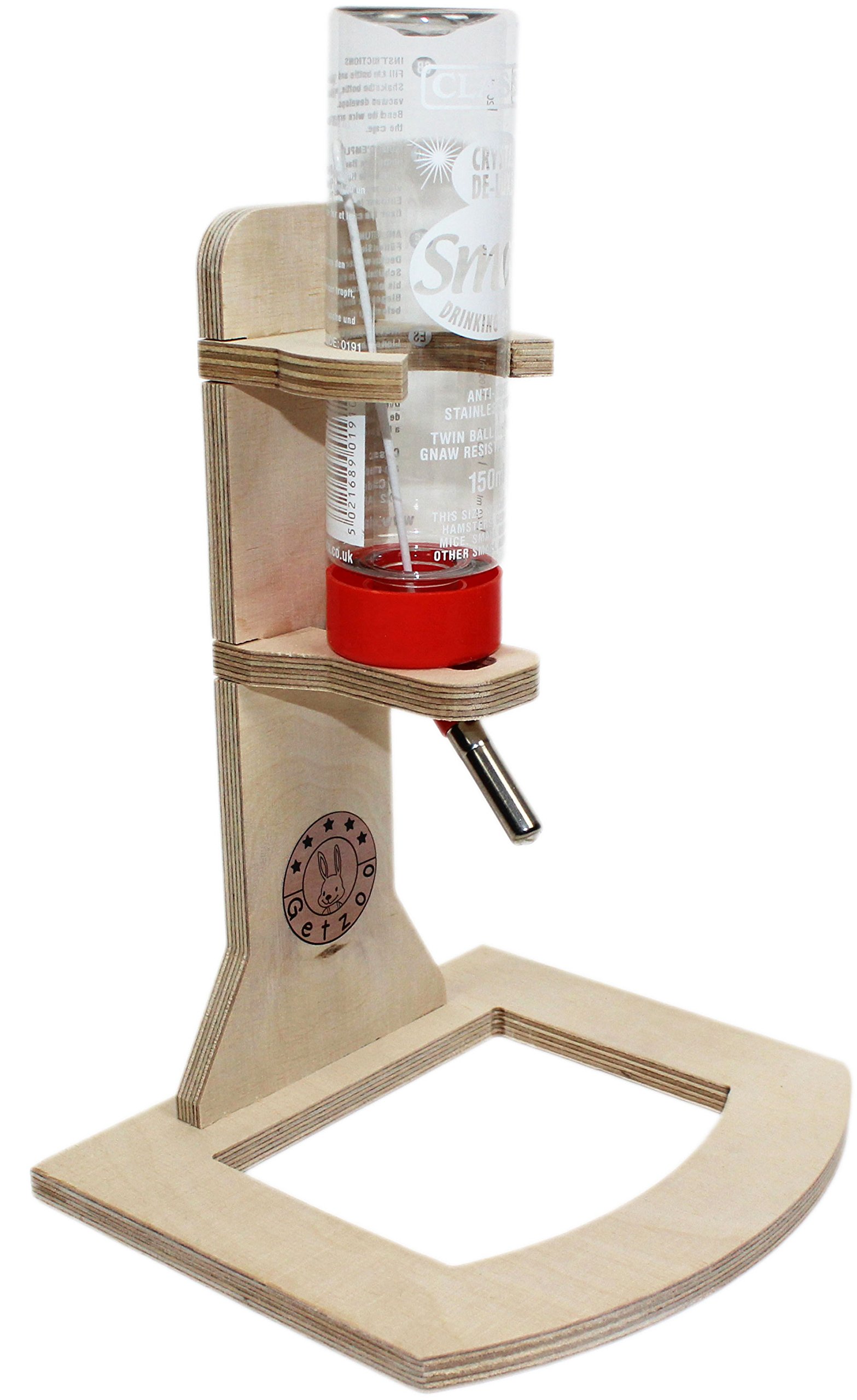 GetzooWooden drinking trough + Classic® drinking bottle 150 ml