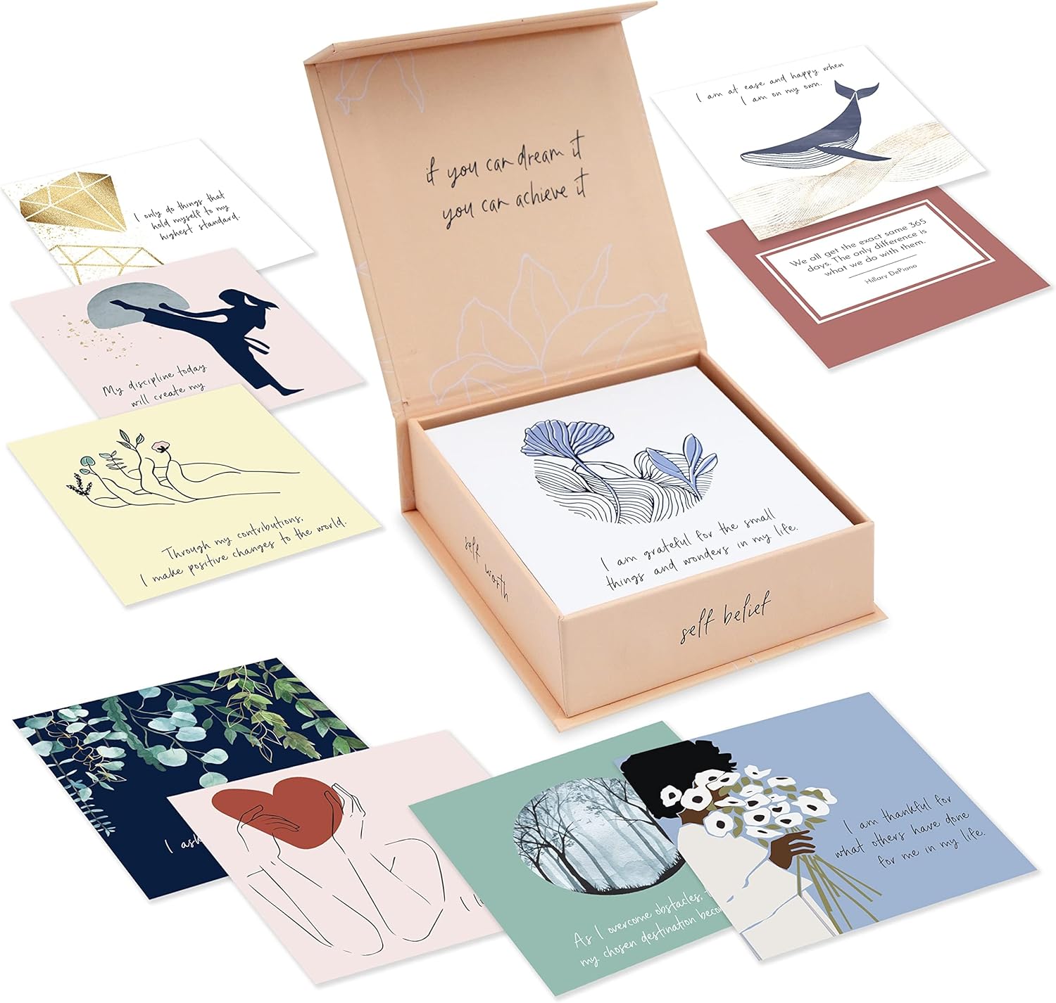 RYVE 52 Positive Affirmation Cards for Women... RYVE 52 Positive Affirmation Cards for Women...