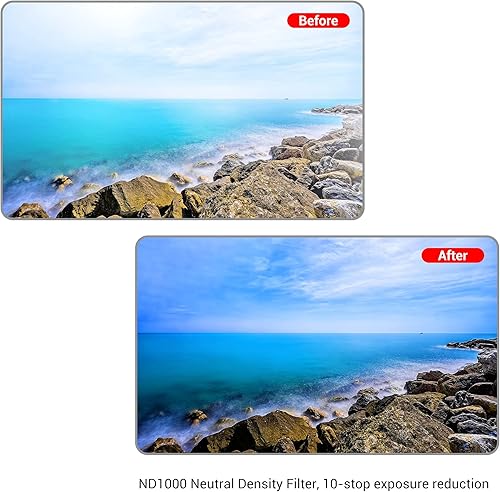 Miniatura 2 de PROfezzion Filtro ND1000 de 1.929 in 10 topes Filtro fijo ND Ultra Delgado y Multi-Recubierto Filtro de Densidad Neutral con Nano-X MRC Efecto