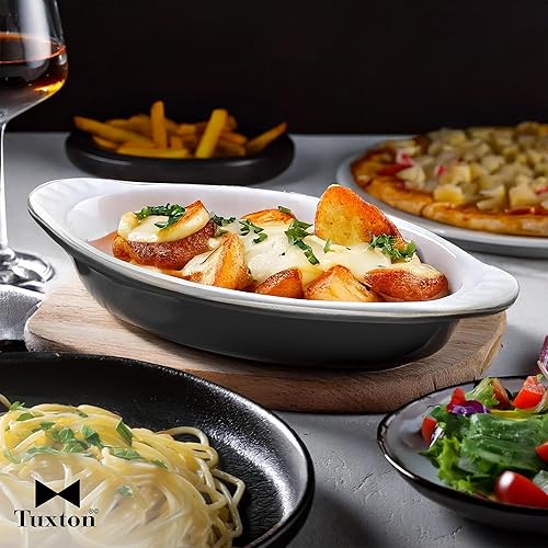 Miniatura 6 de Tuxton China B4N-120 Galés Rarebit, 12 onzas., 9.8 in x 4.8 in x 4.575cmH, ovalado, microondas y lavavajillas seguro, a prueba de horno, Totalmente