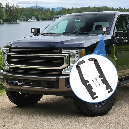 Miniatura 2 de WSays Soportes de montaje de luz LED para bisagra de capó superior compatibles con Ford F250F350F450F550 Super Duty 2017-2023