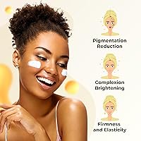 Vista 7 de ABERA Kasumi Glowing Cream, Melasma Treatment for Face, Dark Spot Remover for Face, Brighten with Gold Eye Patch (0.7 Oz Per Item)