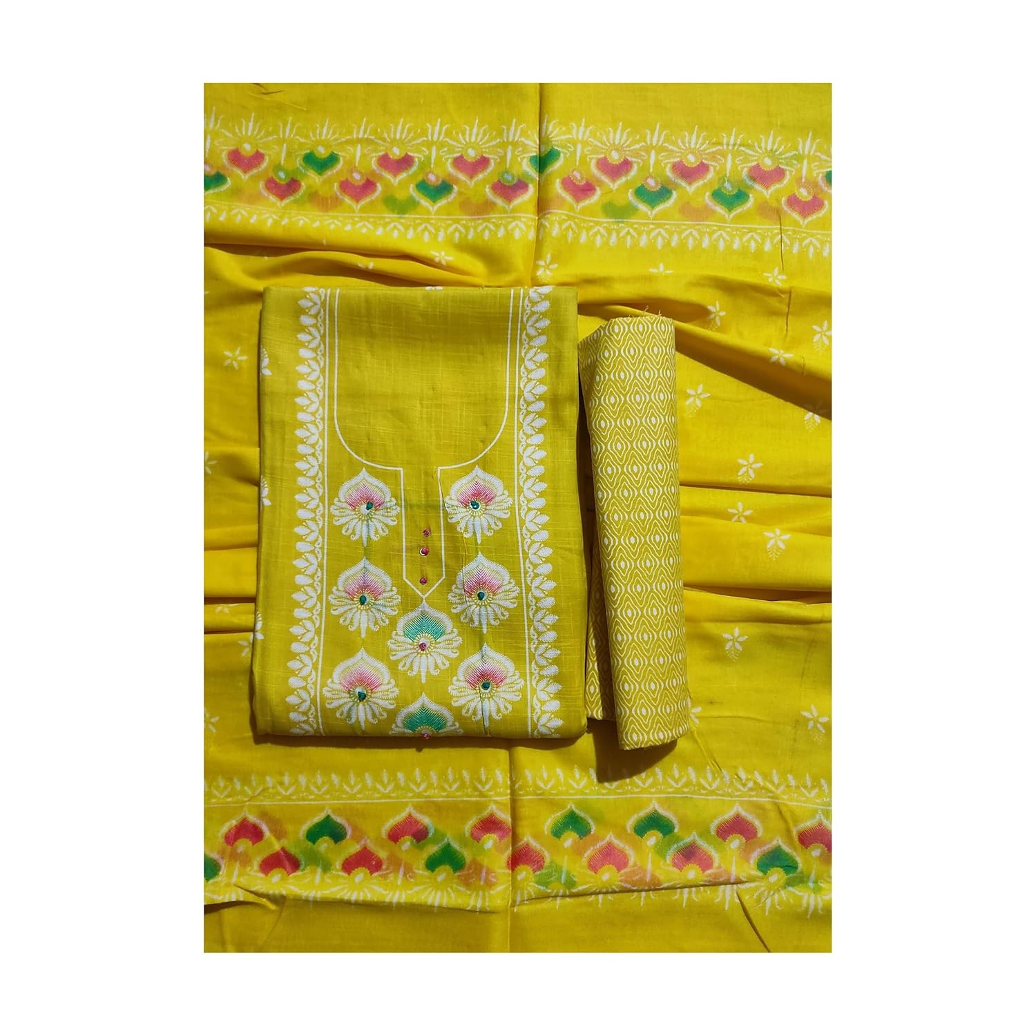 Traditional Pink Cotton Slub Dress...