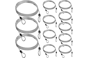 12-Pack:4ft Security Cable with Loops