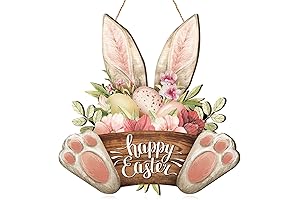 Bunny Ear Summer Door Sign - Vibrant Hydrangea Wreath for Home Decor