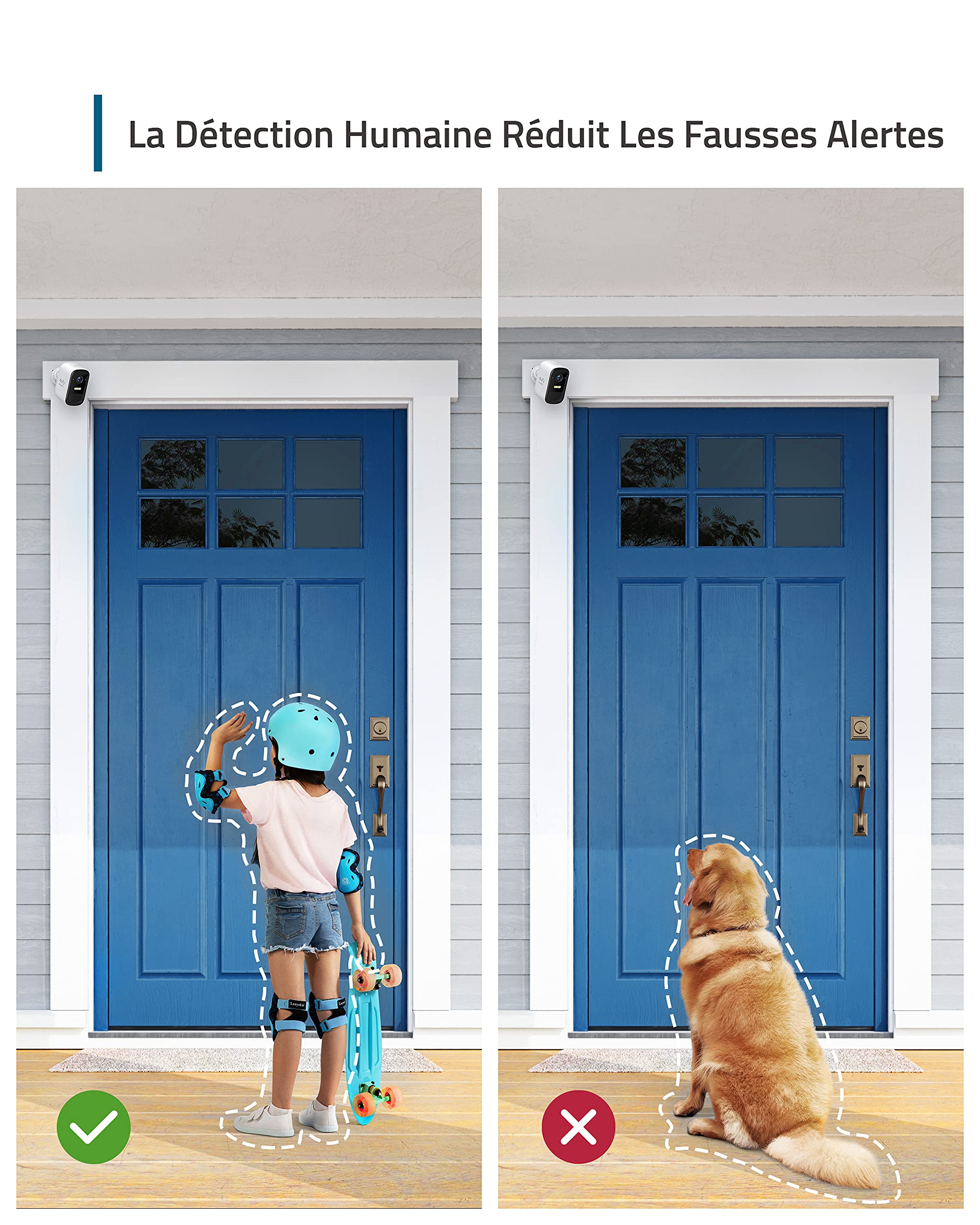 eufy Security Caméra de Surveillance WiFi Extérieure sans Fil, eufyCam 2C Base + 2 caméras, HD 1080p, IP67, Vision Nocturne