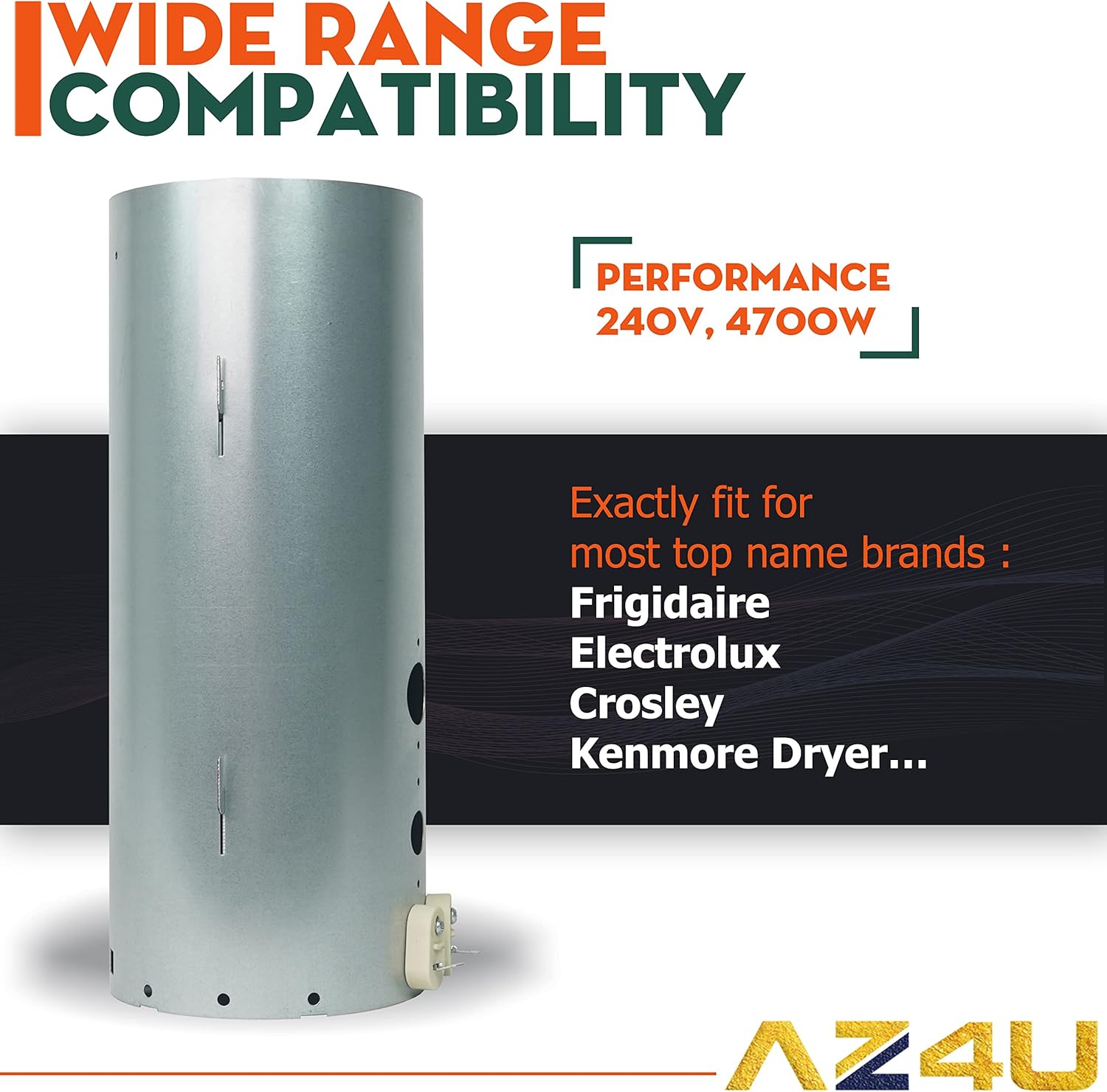 Image showing wide range compatibility for dryer heating element