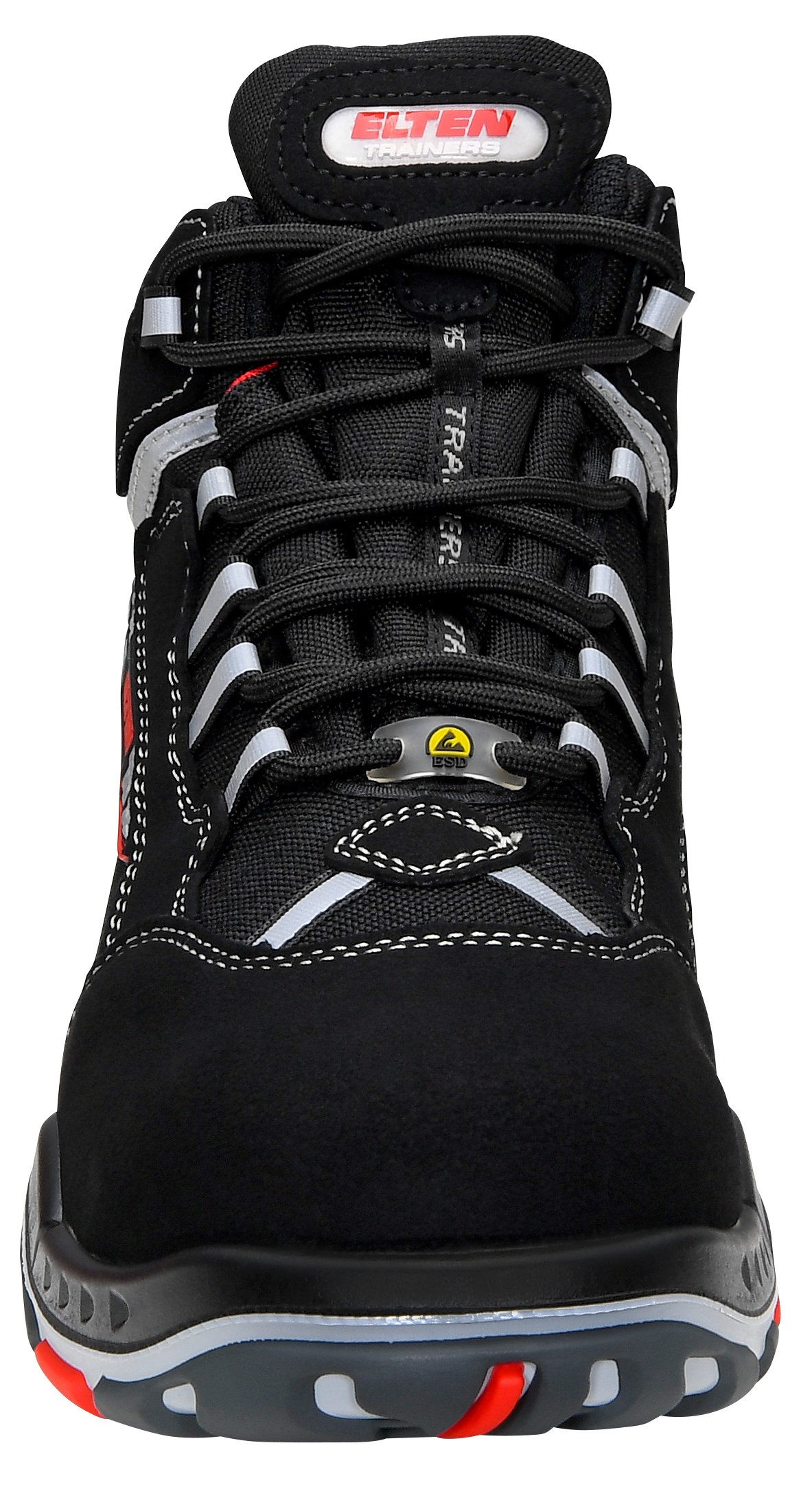ELTEN Sicherheitsschuhe Sander ESD S3, Herren, Sportlich, Leicht, Schwarz, Kunststoffkappe Unisex Sicherheitsschnürstiefel Sander ESD S3 Größe 44