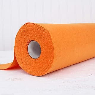 Threadart Premium Felt by The Yard - 36" Wide - Orange | Soft Wool-Like Feel | 1.2mm Thick Fabric for DIY Crafts, Sewing, ...