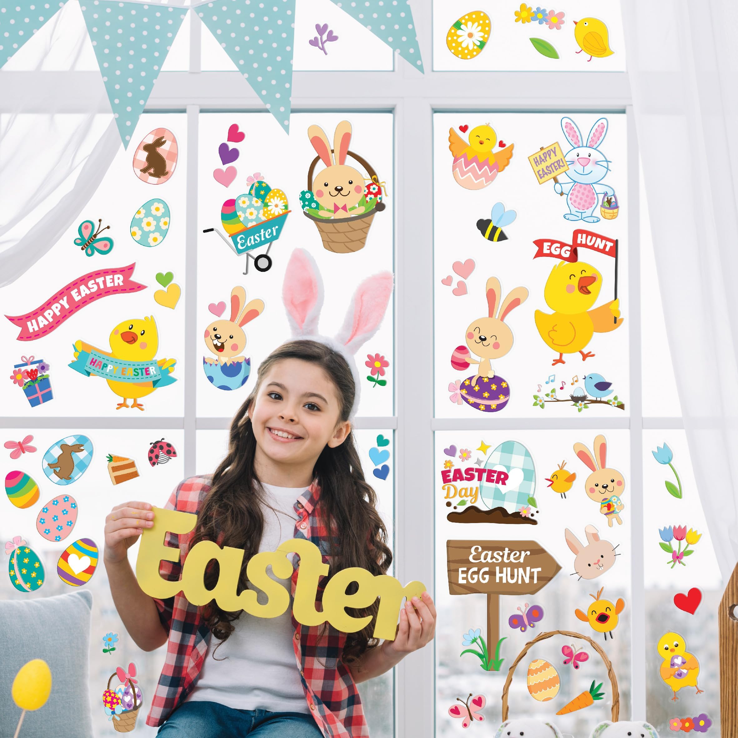 Easter Window Stickers Over 100pcs
