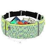 USHAKE Slim Running Belt, Workout Fanny Pack for Men Women,Exercise Waist Pack for Apple iPhone Holder, Runner Belt for Running Walking Cycling Camping Gym